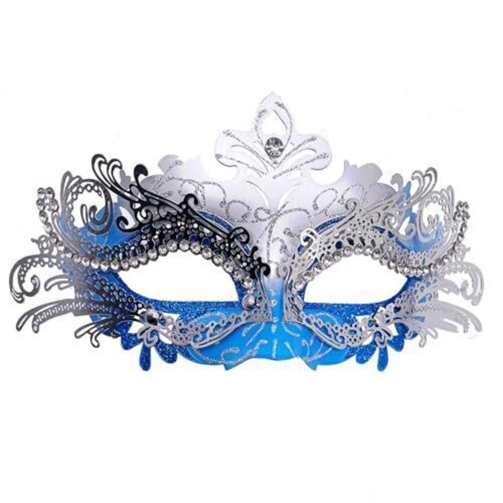 5758 / Masquerade Metal Masks Venetian Halloween Costume Mask Mardi Gras